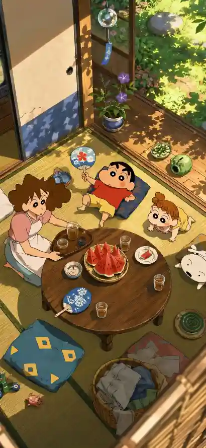 4k夏日壁纸 - 小白 - 庭院 - 西瓜「哲风壁纸」