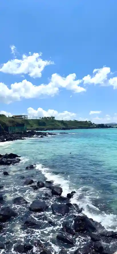 4k晴天壁纸 - 浪花 - 海岬 - 海岸「哲风壁纸」