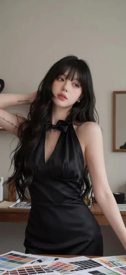 4k冷艳壁纸 - 桌面 - 红唇 - 美女「哲风壁纸」