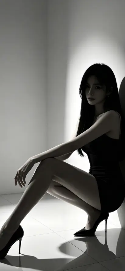 4k冷艳壁纸 - 坐姿 - 御姐 - 美女「哲风壁纸」