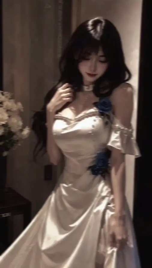 4k发饰壁纸 - 暖光 - 美女 - 露肩「哲风壁纸」