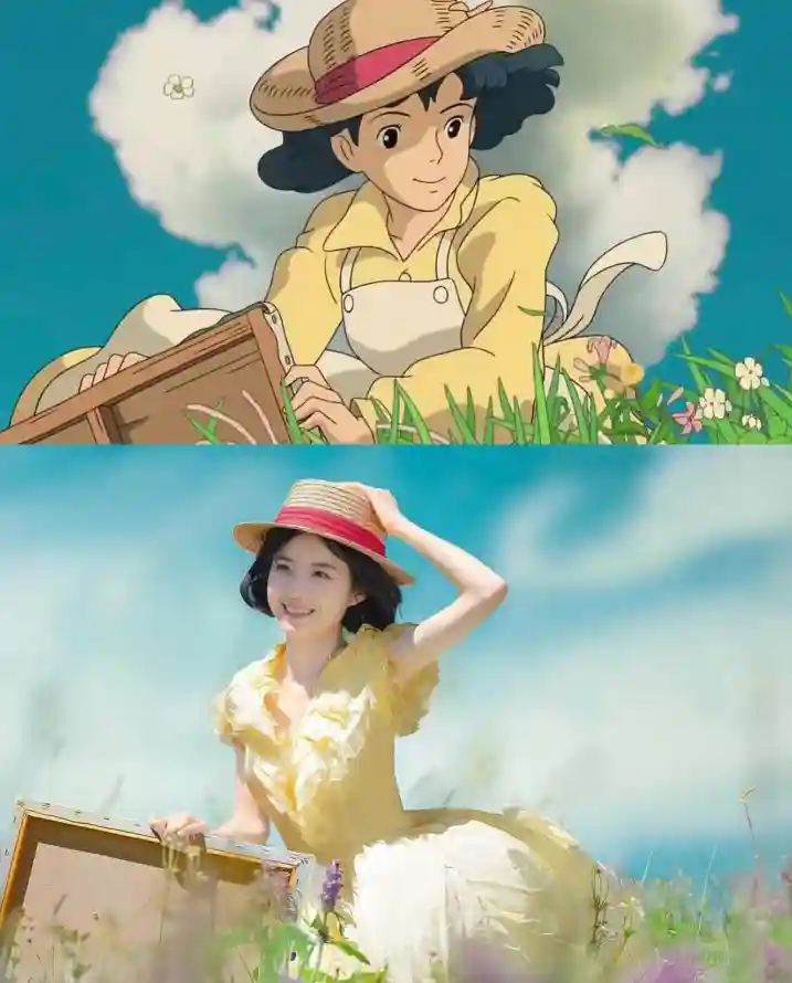 4k动漫壁纸 - 画板 - 草地 - 草帽「哲风壁纸」