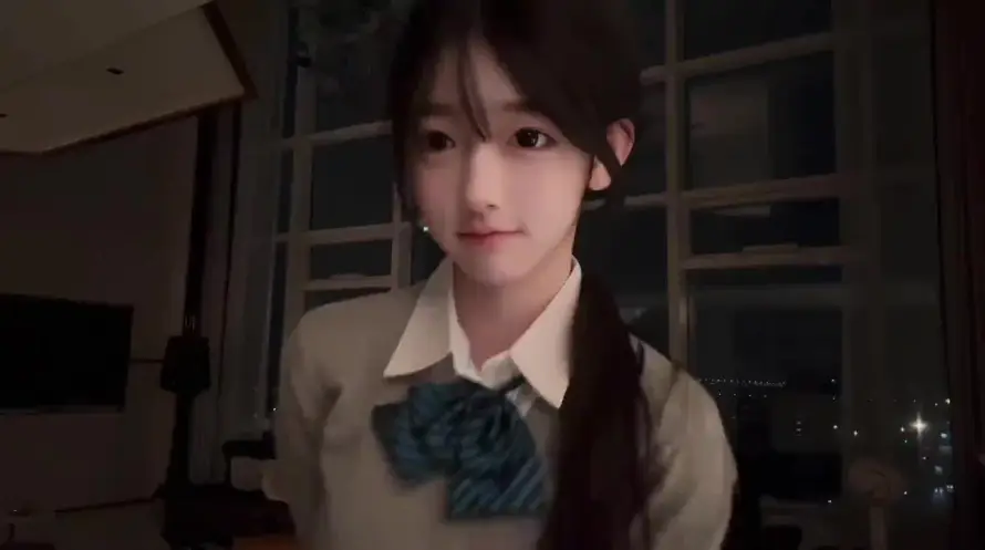 4k人像壁纸 - 夜景 - 室内 - 少女「哲风壁纸」