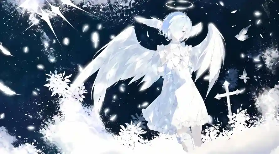 4k光环壁纸-星空 - 梦幻-白裙「哲风壁纸」