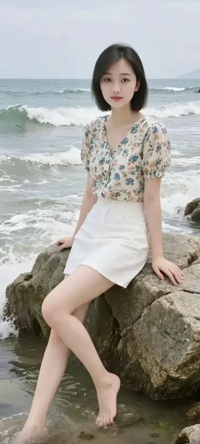 4k人像壁纸 - 夏日 - 海浪 - 海边「哲风壁纸」