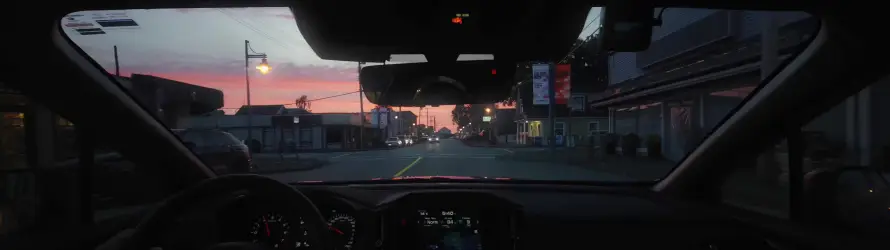 5k傍晚壁纸-暮色 - 汽车-街景「哲风壁纸」