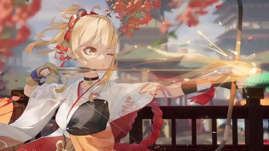 3k原神壁纸-和服 - 夜景-宵宫「哲风壁纸」