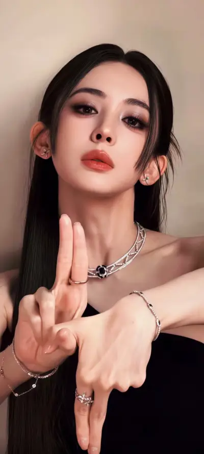 4k戒指壁纸 - 美女 - 冷艳 - 红唇「哲风壁纸」