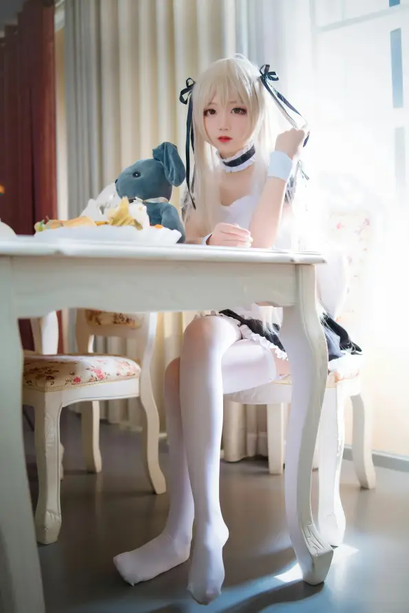 4k女仆壁纸 - 室内 - 少女 - 白丝「哲风壁纸」
