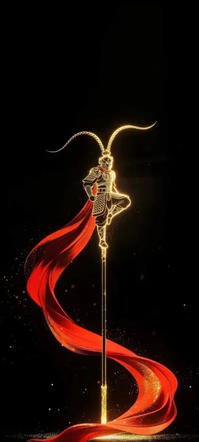 4k国风壁纸 - 悟空 - 披风 - 红绸「哲风壁纸」
