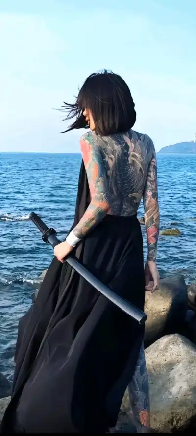 4k刀鞘壁纸 - 海边 - 海风 - 短发「哲风壁纸」