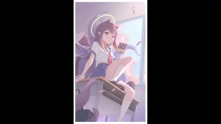 4k教室壁纸-窗边 - 触手-课桌「哲风壁纸」
