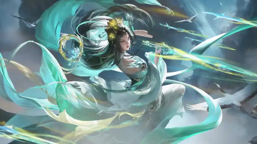 3k仙侠壁纸-仙气 - 仙鹤-道姑「哲风壁纸」