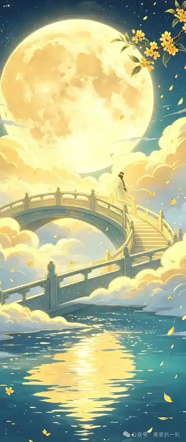 4k云海壁纸 - 圆月 - 夜空 - 月夜「哲风壁纸」