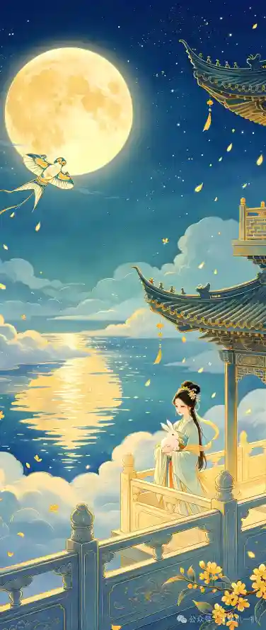 4k亭台壁纸 - 夜景 - 星空 - 桂花「哲风壁纸」