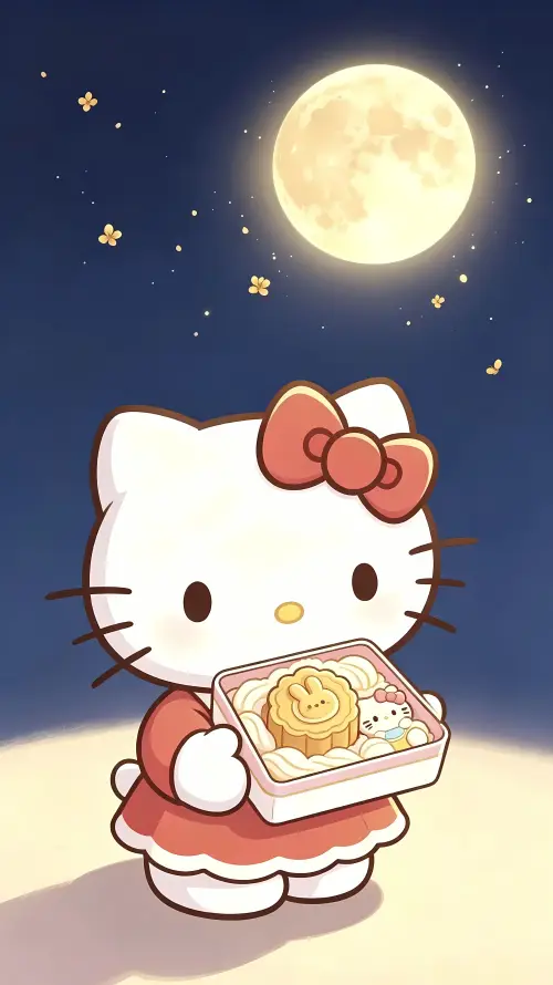 4k夜晚壁纸 - 星空 - 月饼 - 满月「哲风壁纸」