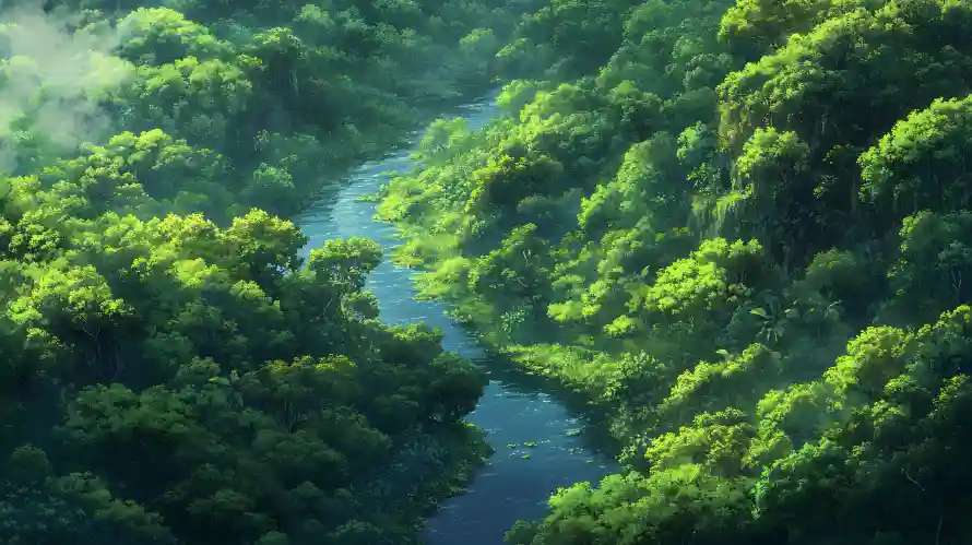 4k山谷壁纸-峡谷 - 森林-植被「哲风壁纸」
