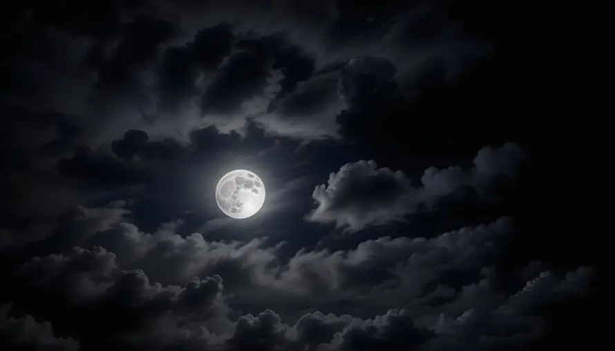 4k乌云壁纸 - 云层 - 夜景 - 夜空「哲风壁纸」