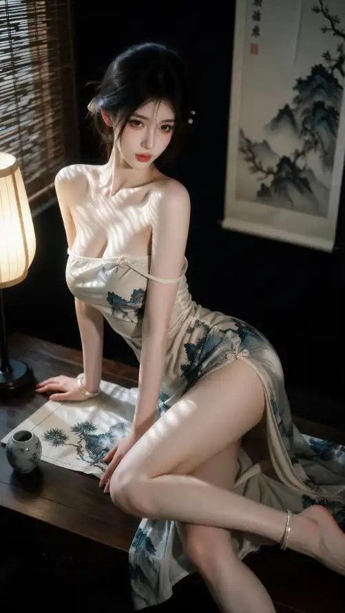 4k古风壁纸 - 台灯 - 室内 - 性感「哲风壁纸」