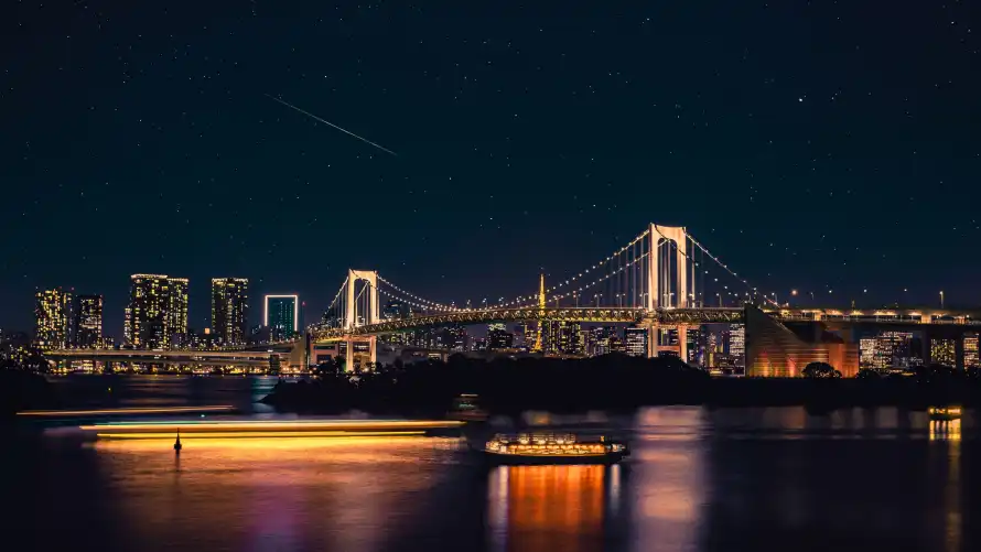 4k东京壁纸-台场 - 城市-夜景「哲风壁纸」