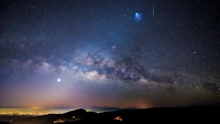 2k夜景壁纸-夜空 - 天空-星光「哲风壁纸」