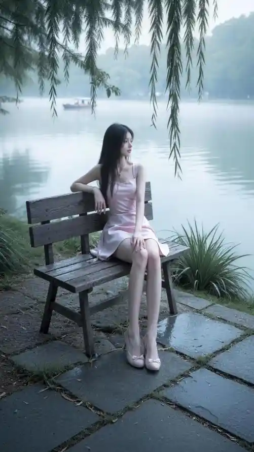 4k垂柳壁纸 - 小船 - 湖水 - 湖边「哲风壁纸」