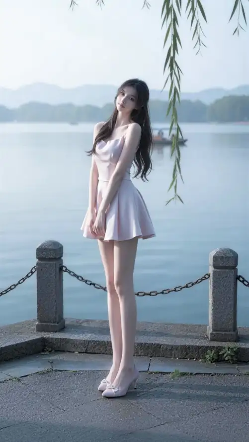 4k垂柳壁纸 - 水岸 - 湖边 - 远山「哲风壁纸」