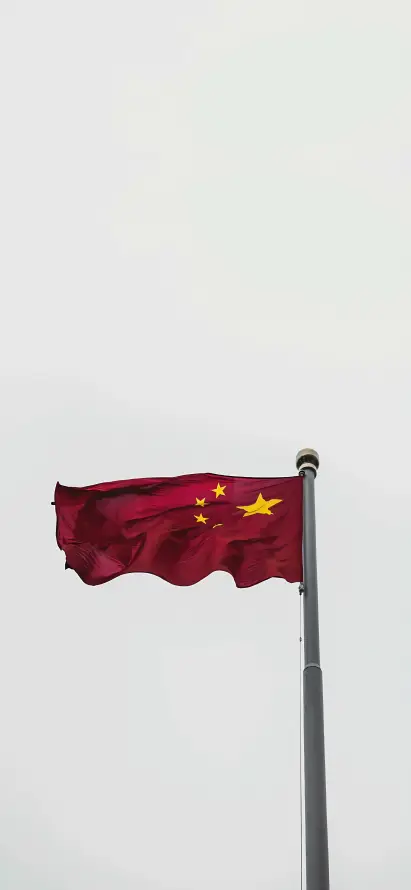 4k五星壁纸 - 国旗 - 旗杆 - 红旗「哲风壁纸」