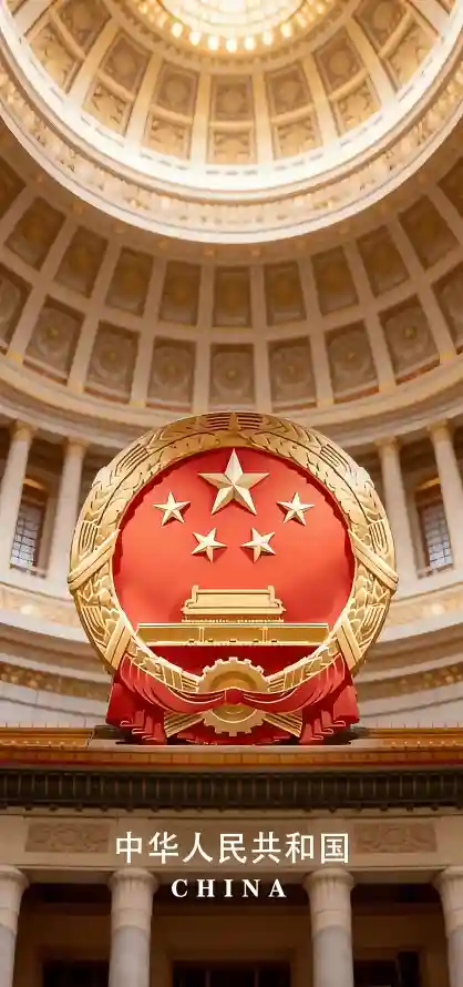 4k五星壁纸 - 国徽 - 庄严 - 穹顶「哲风壁纸」