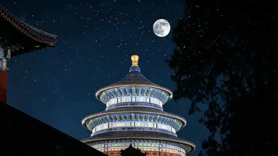 3k北京壁纸-国风 - 夜景-星空「哲风壁纸」