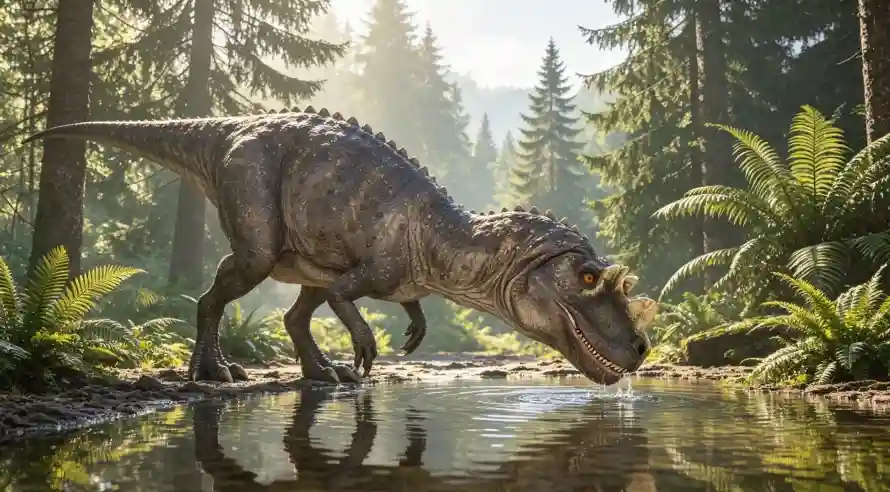 3k恐龙壁纸-森林 - 溪流-阳光「哲风壁纸」