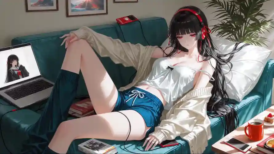 4k休闲壁纸-千咲 - 少女-居家「哲风壁纸」