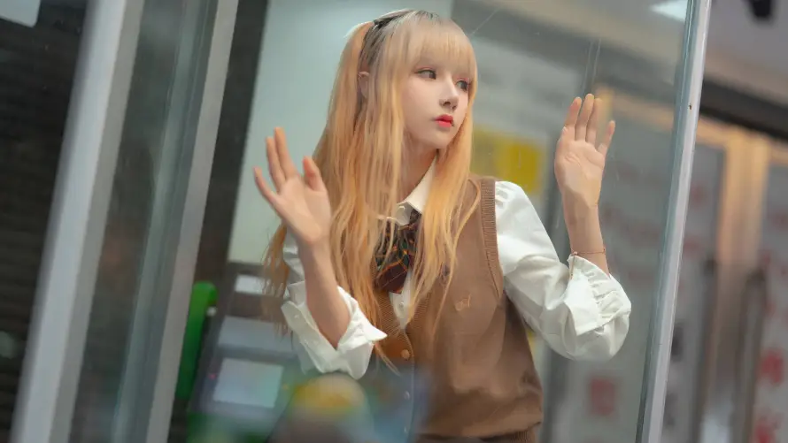 4k女神壁纸-少女 - 甜美-街拍「哲风壁纸」