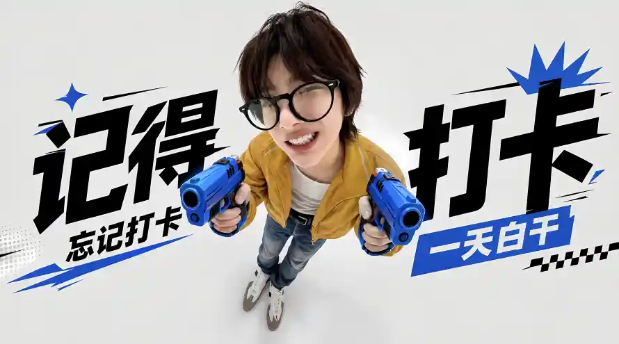 5k搞笑壁纸-短发 - 打工人-玩具枪「哲风壁纸」