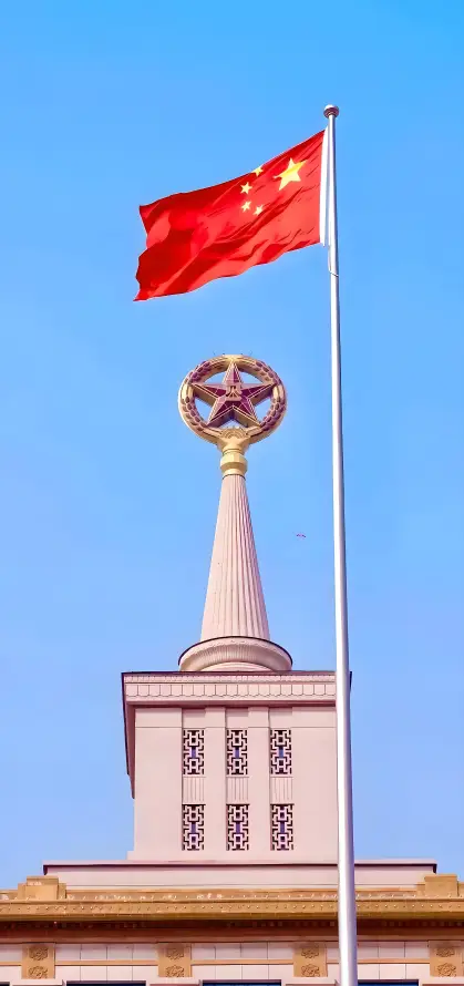 4k北京壁纸 - 国庆 - 国旗 - 尖塔「哲风壁纸」