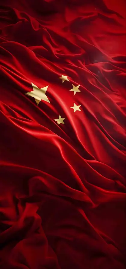 4k国庆壁纸 - 爱国 - 红绸 - 飘扬「哲风壁纸」