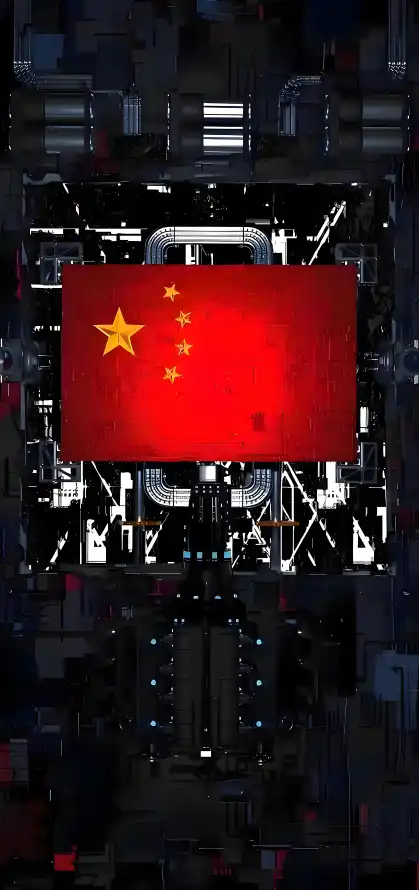 4k国庆壁纸 - 爱国 - 红色 - 科技风「哲风壁纸」