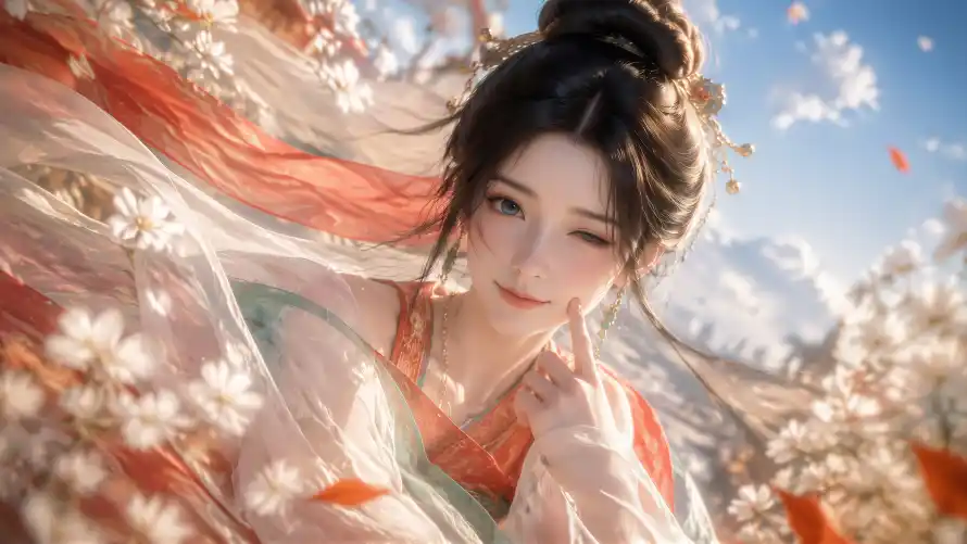 4k仙侠壁纸 - 仙气 - 回眸 - 国风「哲风壁纸」 4k仙侠壁纸 - 仙气 - 回眸 - 国风「哲风壁纸」
