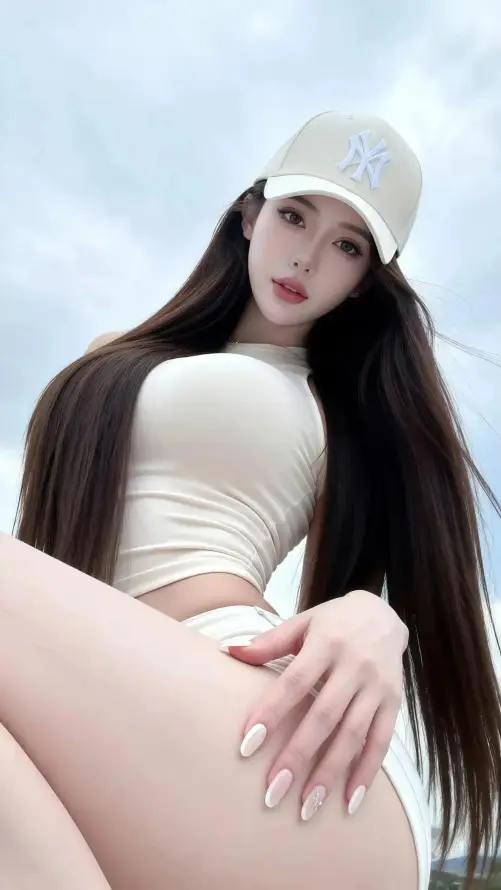 4k性感壁纸 - 户外 - 美女 - 蓝天「哲风壁纸」