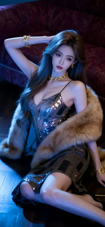 4k坐姿壁纸 - 性感 - 红唇 - 美女「哲风壁纸」
