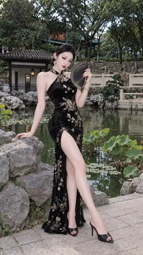 4k假山壁纸 - 团扇 - 御姐 - 性感「哲风壁纸」