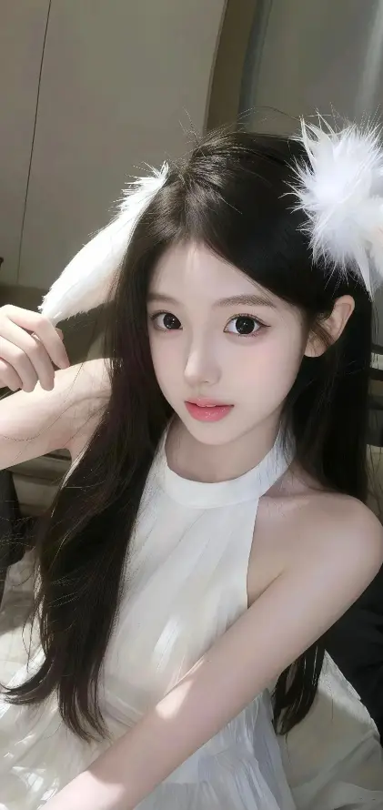4k甜美壁纸 - 红唇 - 美女 - 长发「哲风壁纸」