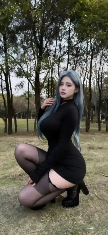4k冷艳壁纸 - 户外 - 树林 - 美女「哲风壁纸」