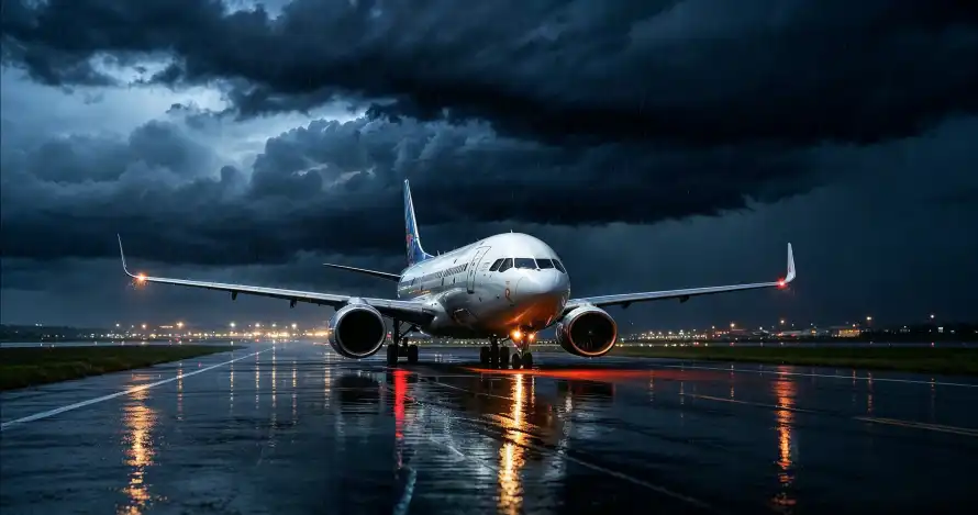 3k乌云壁纸-夜景 - 暴雨-航空「哲风壁纸」