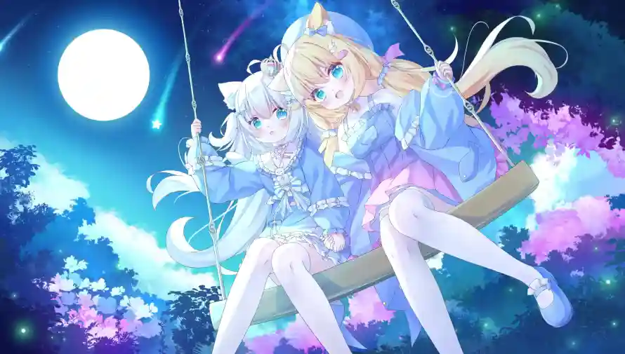 4k云朵壁纸-夜空 - 星空-流星「哲风壁纸」