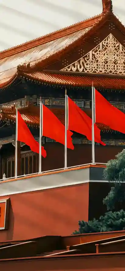 4k北京壁纸 - 地标 - 庄严 - 红墙「哲风壁纸」