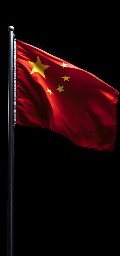 4k国旗壁纸 - 旗杆 - 爱国 - 飘扬「哲风壁纸」