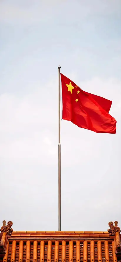 4k国旗壁纸 - 故宫 - 橙瓦 - 爱国「哲风壁纸」