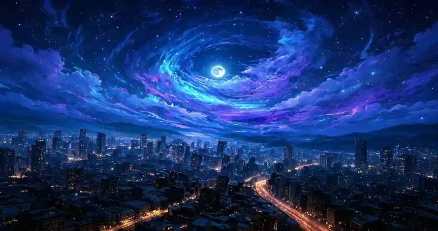 3k壁纸壁纸-城市夜景 - 桌面-免费下载「哲风壁纸」