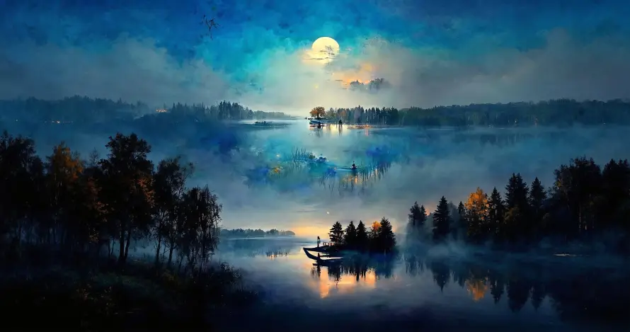 3k夜晚壁纸-暮色 - 月光-月夜「哲风壁纸」